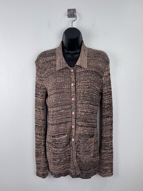 Live The Process Women Marled Cardigan Size Large